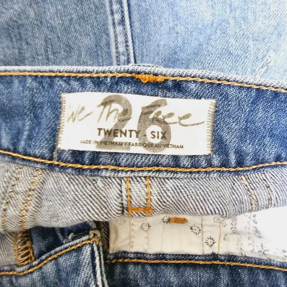 We the Free Mini Denim Skirt Women's Size 26 Casual Y2K Preppy